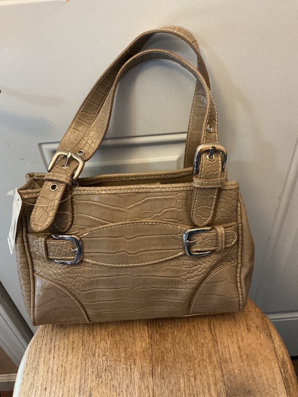 New with Tags St. John’s Bay Double Buckle Taupe Purse 👜